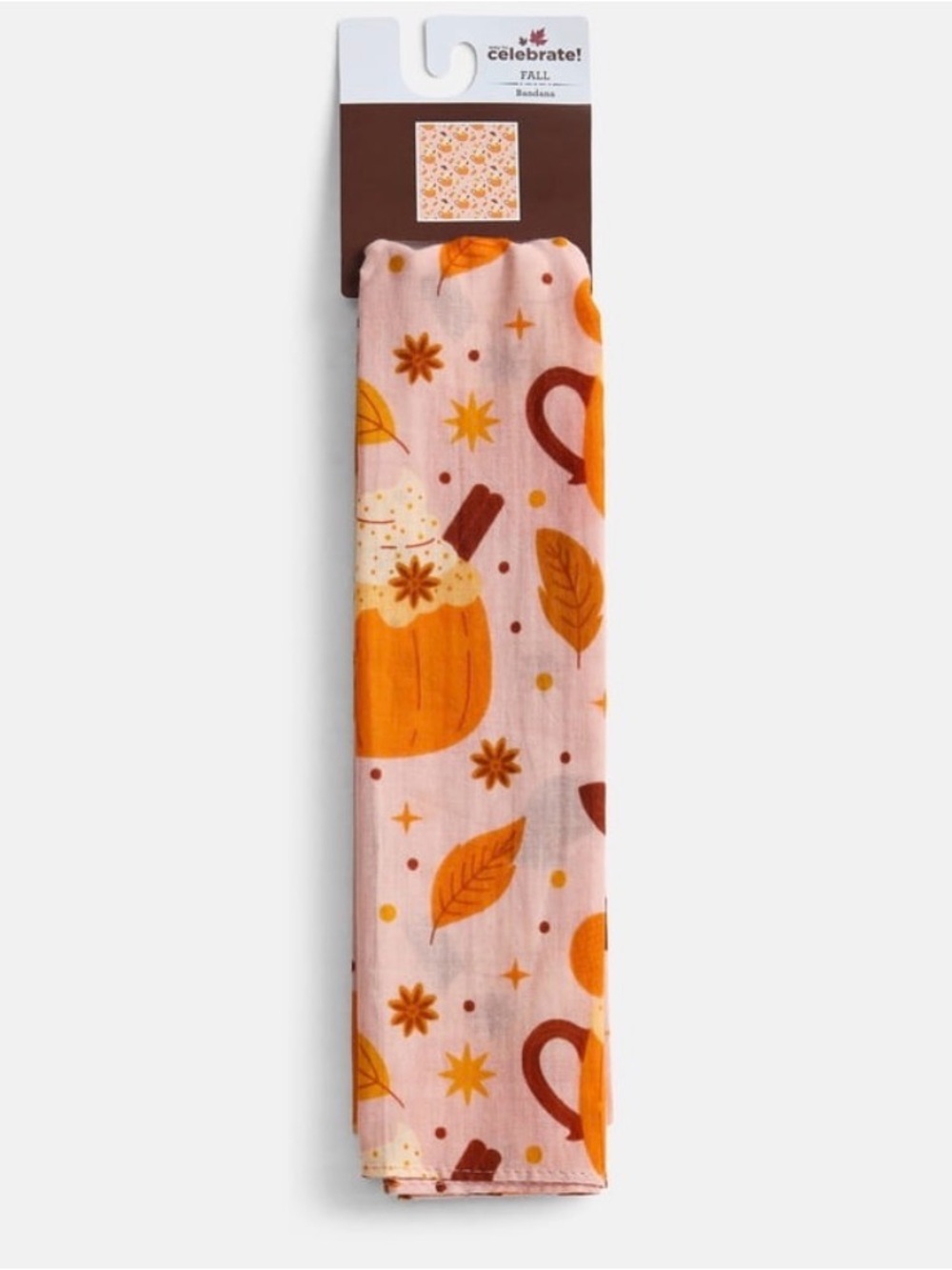 Fall Pumpkin/LattePrint Bandana